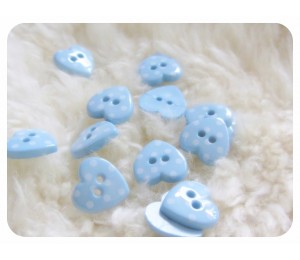 Knöpfe - Herz gepunktete